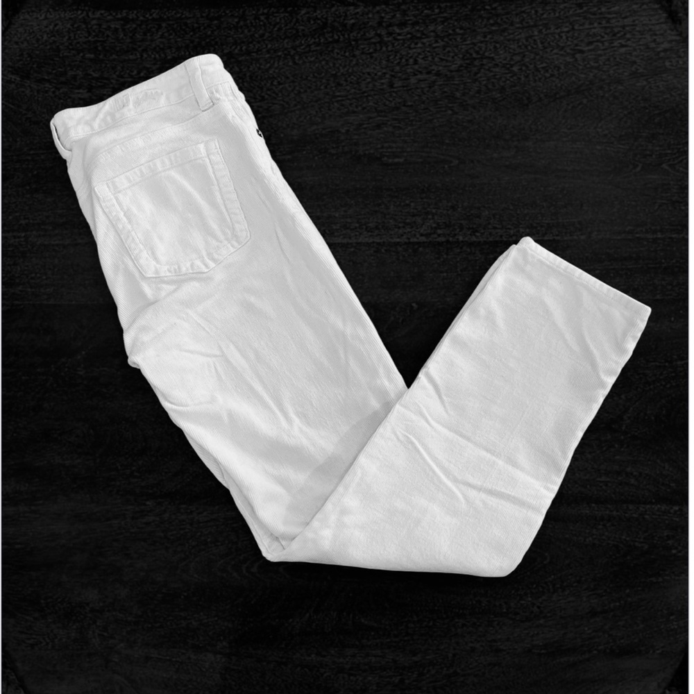 Kut from the Kloth Size 8 Cream Off White Straight Leg Jeans Catherine Boyfriend